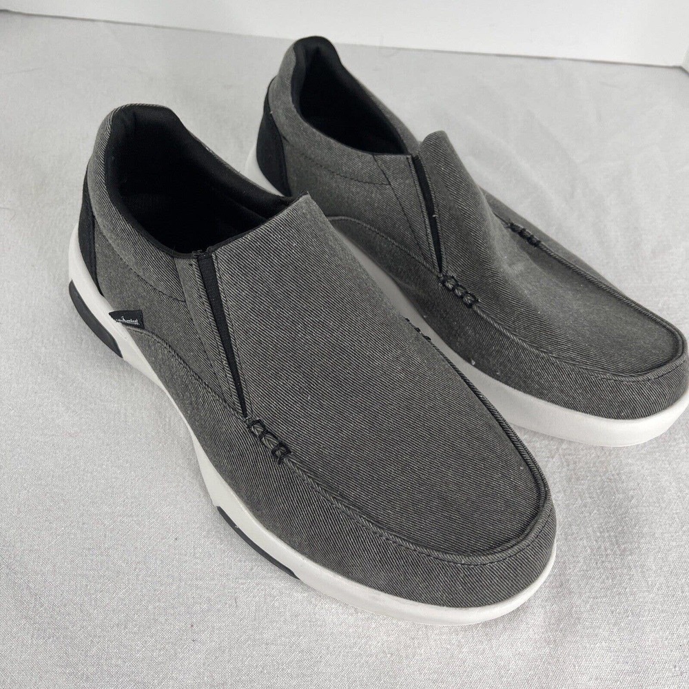 OrthoComfoot Mens 10 Orthopedic Loafers Slip On Arch Support Walk Shoes ￼Gray ￼